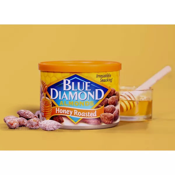 Blue Diamond Almonds Honey Roasted, 6oz.