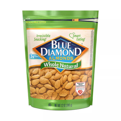 Blue Diamond Almonds Whole Natural, 12oz.
