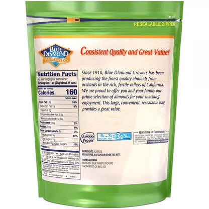 Blue Diamond Almonds Whole Natural, 12oz.