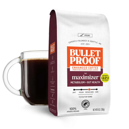 Bulletproof The Maximizer Ground Coffee, Metabolism + Gut Health, 10 oz.