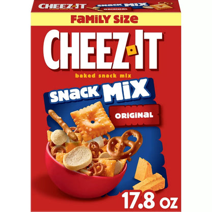Cheez-It Baked Snack Mix Crackers Original, Lunch Snacks 17.8 oz