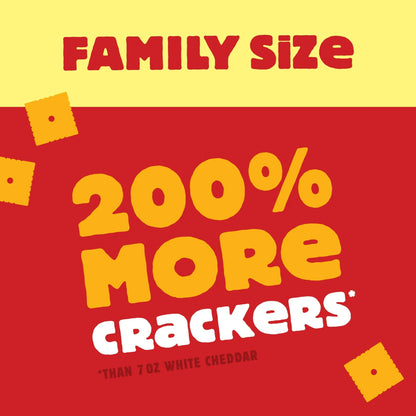 Cheez-It White Cheddar Cheese Crackers, Baked Snack Crackers, 21 oz