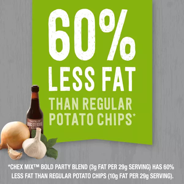 Chex Mix Bold Garlic and Herb Snack Mix, Family Size