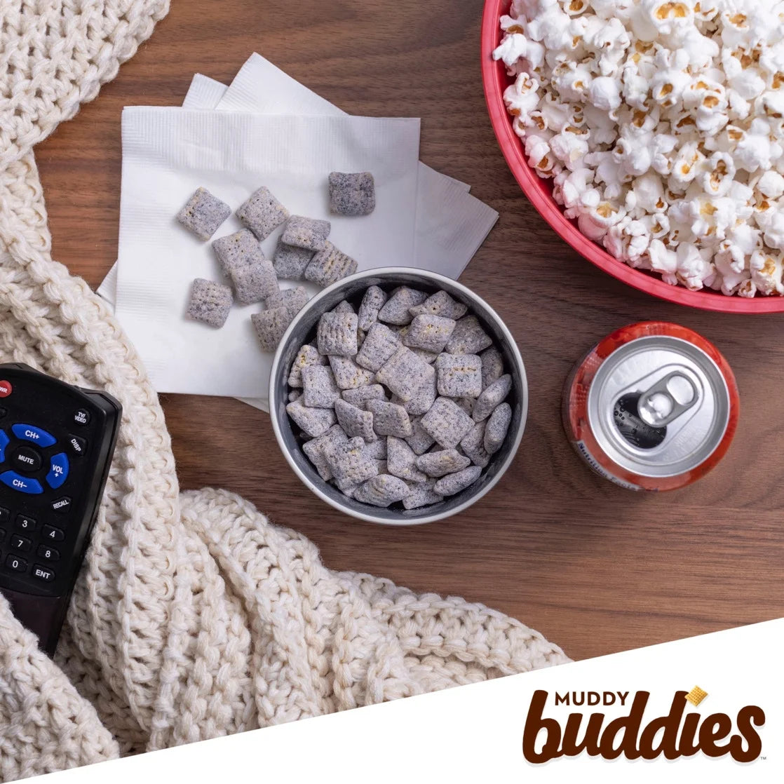Chex Mix Muddy Buddies Peanut Butter and Chocolate Snack Mix, Snacks, 9 oz