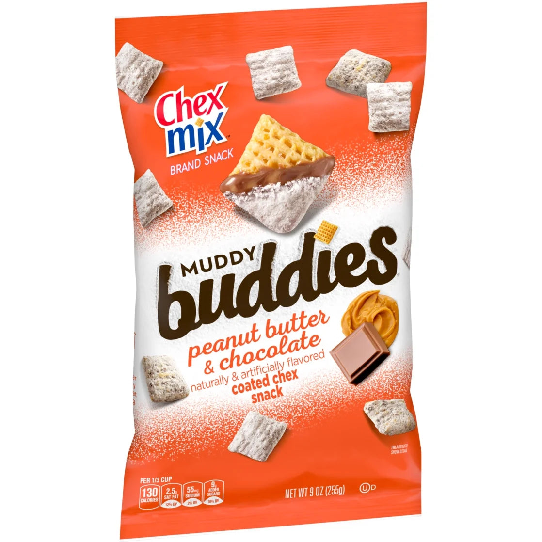 Chex Mix Muddy Buddies Peanut Butter and Chocolate Snack Mix, Snacks, 9 oz