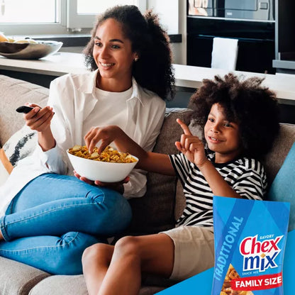 Chex Mix Traditional Original Recipe Snack Mix Family Size 13.5 oz 4 Pack
