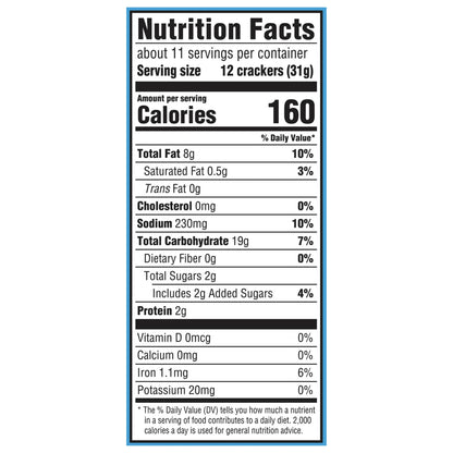 Chicken in a Biskit Original Baked Snack Crackers, Lunch Snacks, Family Size, 12 oz