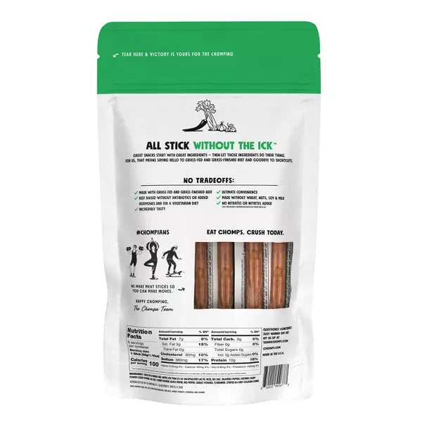 Chomps Jalapeno Beef Sticks - 9.2oz/8ct