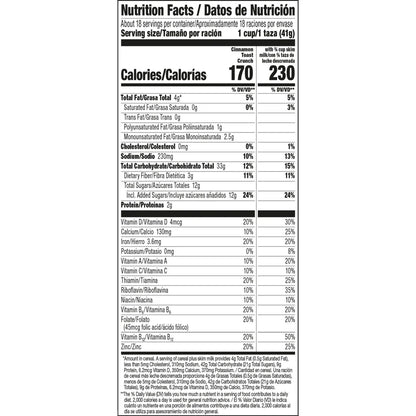 Cinnamon Toast Crunch Breakfast Cereal, Mega Size 27 oz