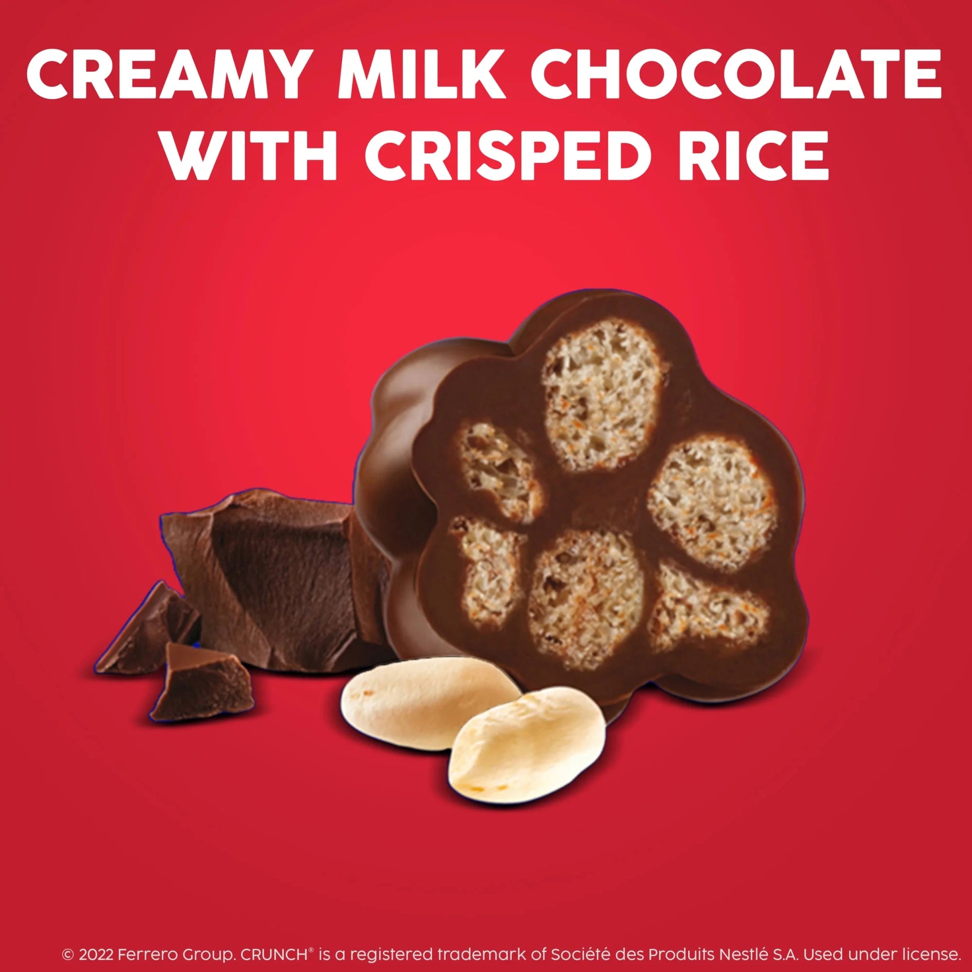 CRUNCH Candy Milk Chocolate Crispy Rice 3.2 oz - 3 Pack