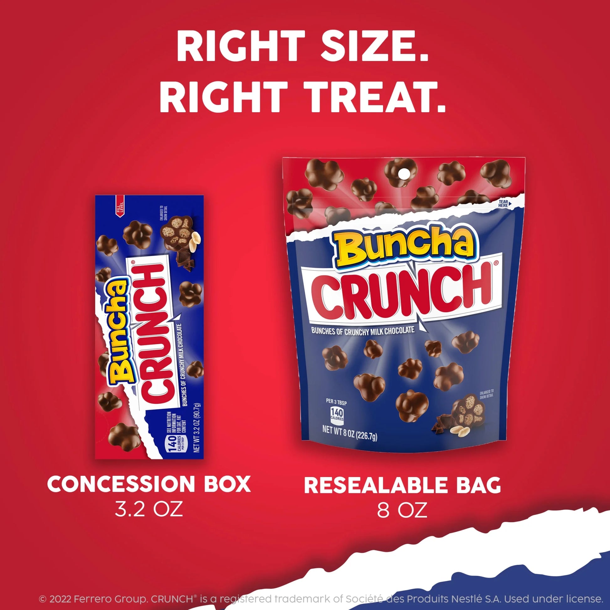 CRUNCH Candy Milk Chocolate Crispy Rice 3.2 oz - 3 Pack