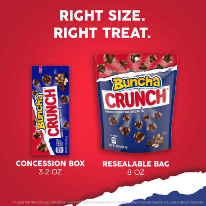 CRUNCH Candy Milk Chocolate Crispy Rice 3.2 oz - 3 Pack