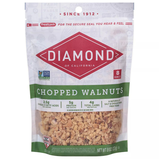 Diamond Chopped Walnuts, 8oz.