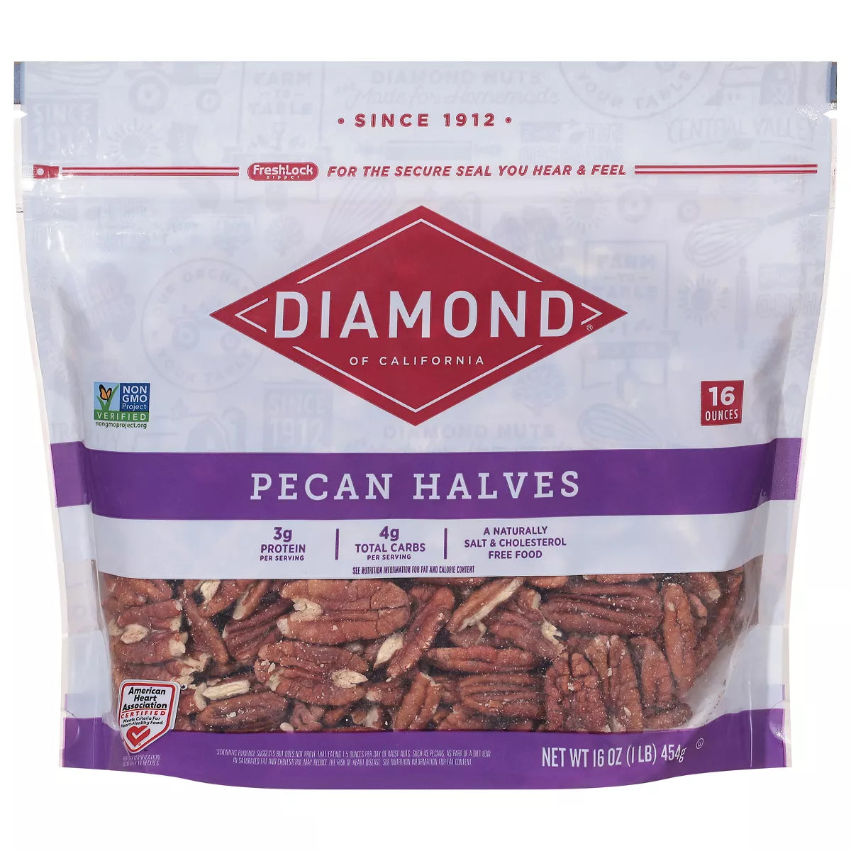 Diamond of California Pecan Halves, 16oz.