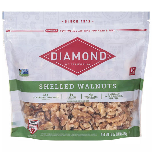 Diamond Shelled Walnuts, 16oz.