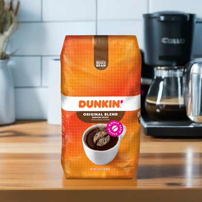 Dunkin' Original Blend Whole Bean Coffee, Medium Roast