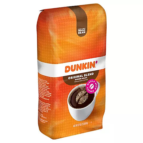 Dunkin' Original Blend Whole Bean Coffee, Medium Roast