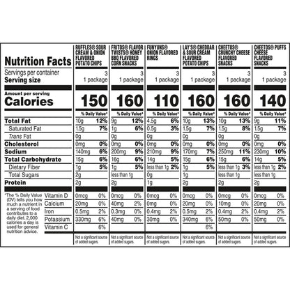 Frito-Lay Family Fun Mix Variety Pack Snack Chips, 18 Count Multipack