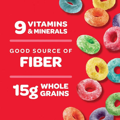 Froot Loops Breakfast Cereal, 15g Whole Grains, Good Source of Fiber