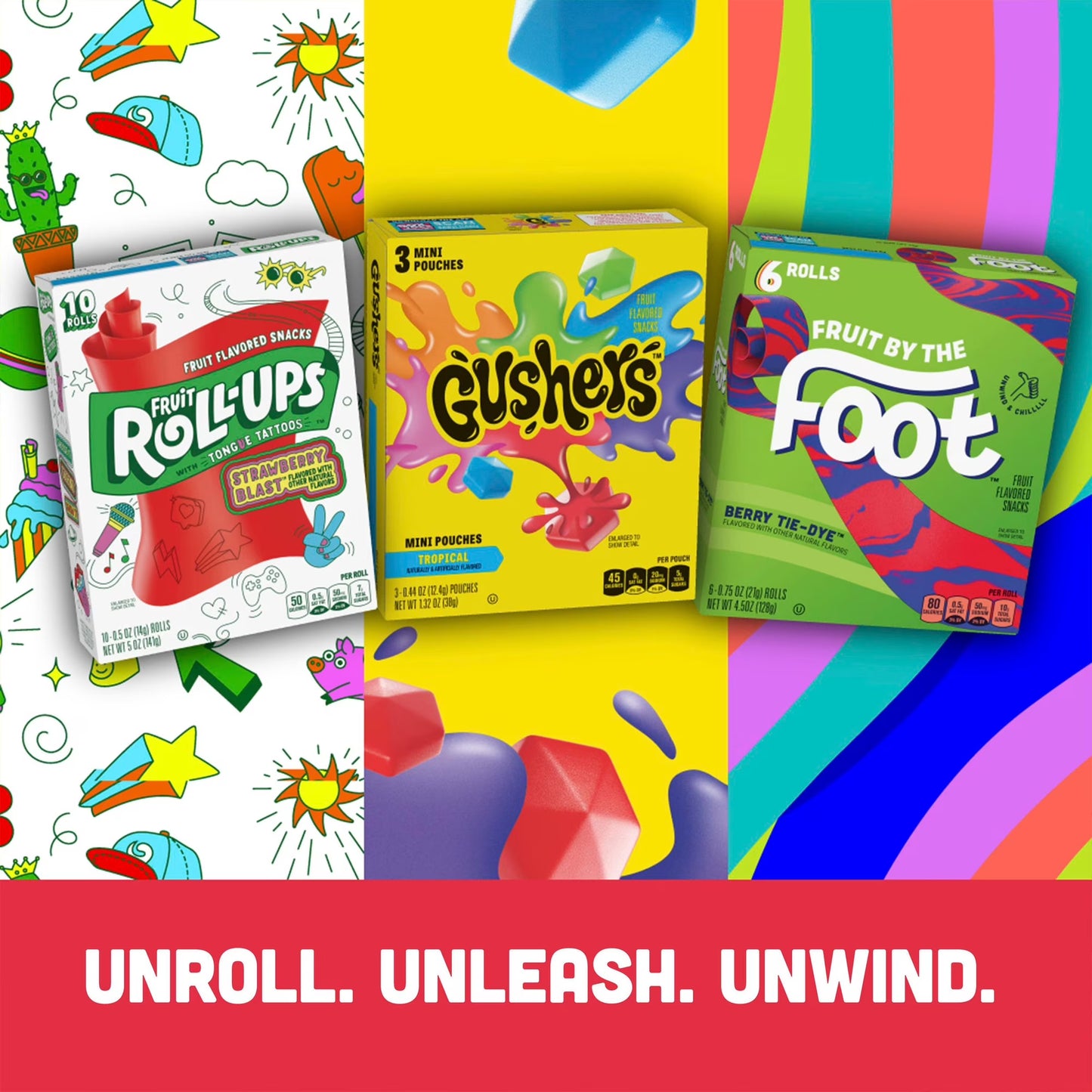 Fruit Roll-Ups Sour Fruit Snacks Variety Pack 15 oz 30 Count