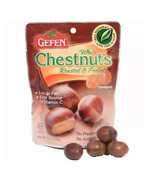 Gefen Roasted & Peeled Whole Chestnuts, 5.2oz