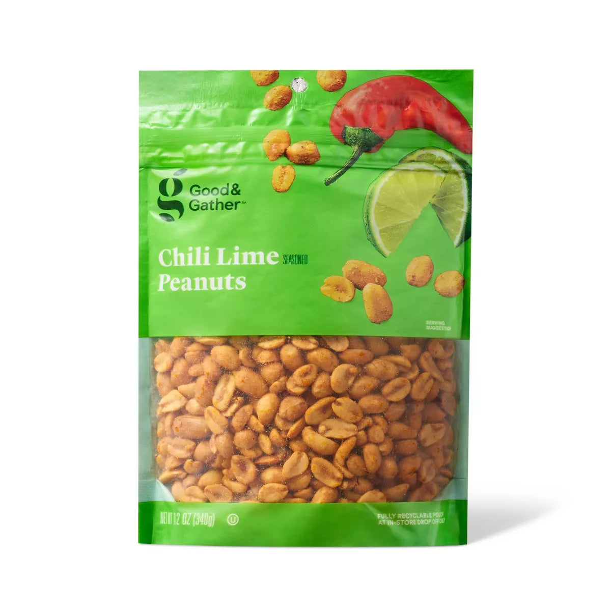 Good & Gather Chili Lime Seasoned Peanuts, 12oz.