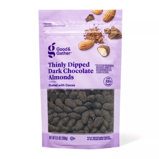 Good & Gather Dark Chocolate Cocoa Almonds, 9.5oz.