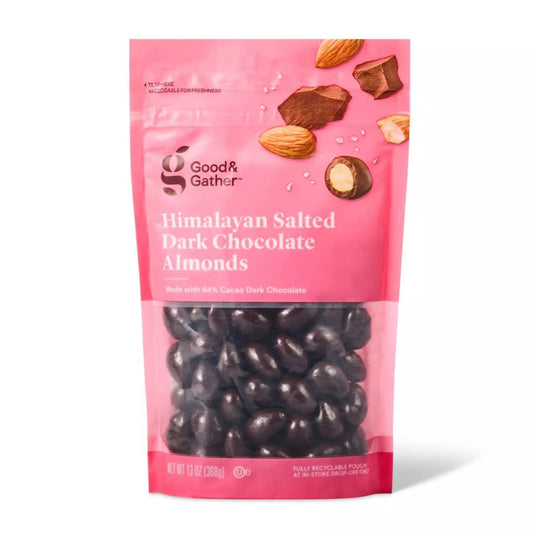 Good & Gather Himalayan Salted Dark Chocolate Almonds, 13oz.