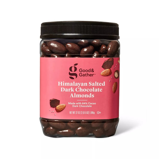 Good & Gather Himalayan Salted Dark Chocolate Almonds, 37oz.