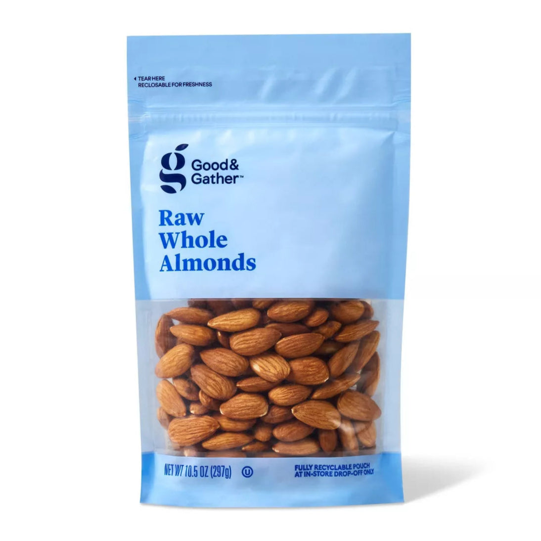  Good & Gather Raw Whole Almonds, 10.5oz.