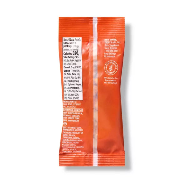 Good & Gather Salted Roasted Cashews, 2oz.