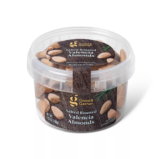 Good & Gather Salted Roasted Valencia Almonds, 4.93oz.