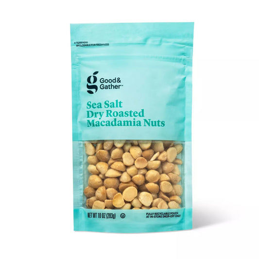 Good & Gather Sea Salt Roasted Macadamia Nuts, 10oz.