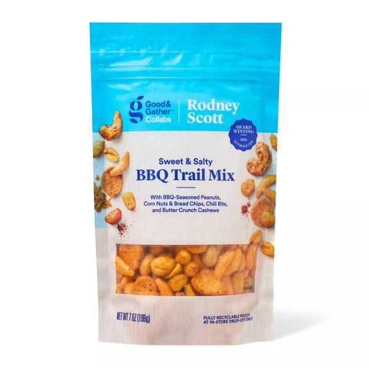 Good & Gather Sweet & Salty BBQ Trail Mix,Collabs Rodney Scott, 7oz.