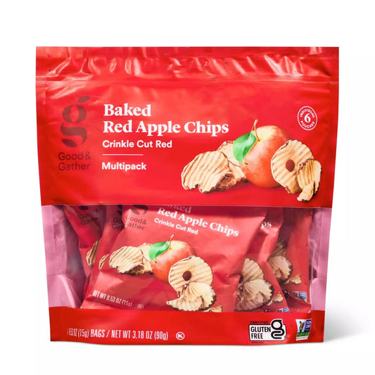 Good & Gather Baked Red Apple Chips, 3.18oz/6ct.