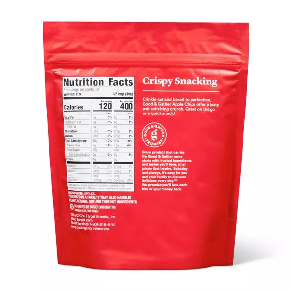 Good & Gather Baked Red Apple Chips, 3.5oz.