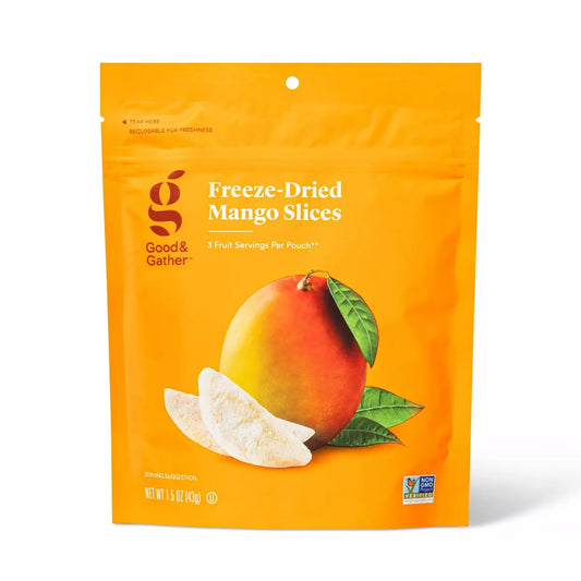 Good & Gather Freeze Dried Mango Slices, 1.5oz.