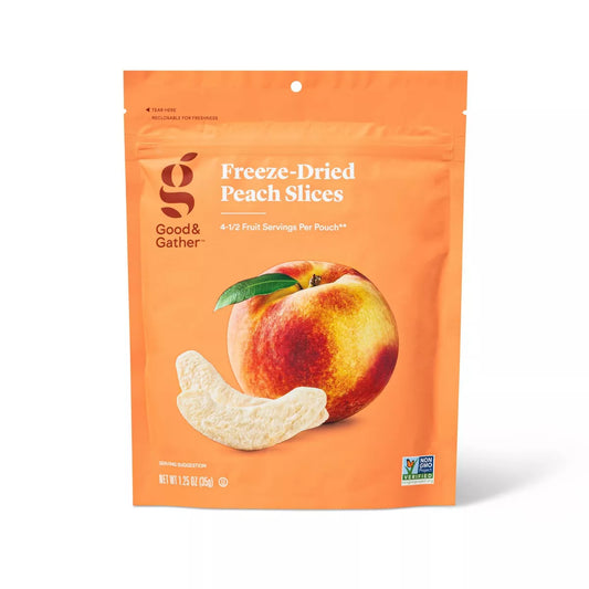 Good & Gather Freeze Dried Peach Slices, 1.25oz.