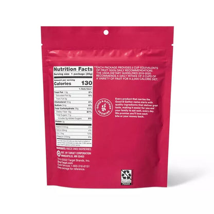 Good & Gather Freeze Dried Raspberries, 1.25oz.