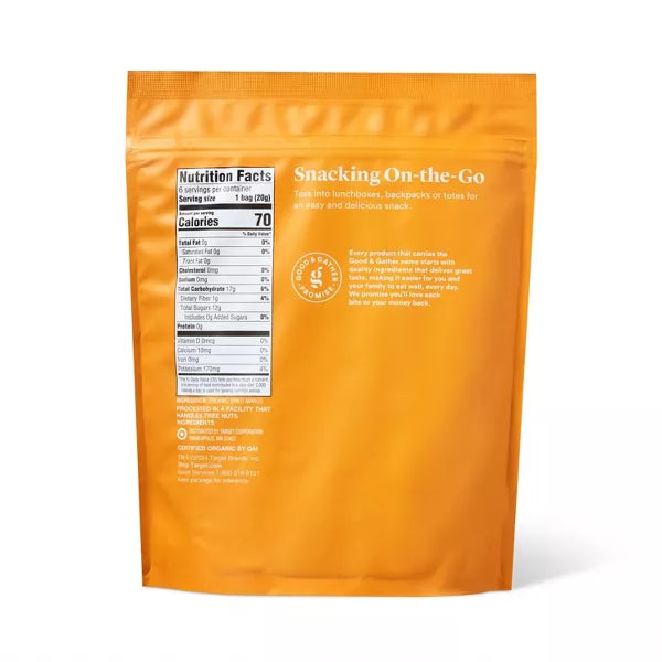 Good & Gather Organic Unsweetened Sliced Dry Mango, 4.2oz/6ct.