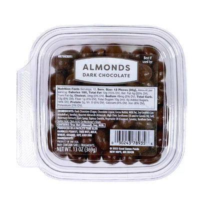 Good Sense Foods Dark Chocolate Almonds, 13oz.