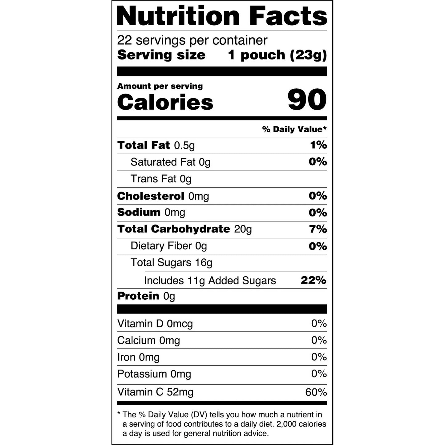 Great Value Fruit Smiles Original Fruit Snacks 17.6 oz 22 Count