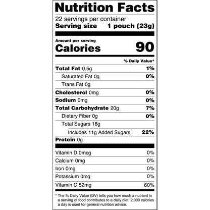 Great Value Fruit Smiles Original Fruit Snacks 17.6 oz 22 Count