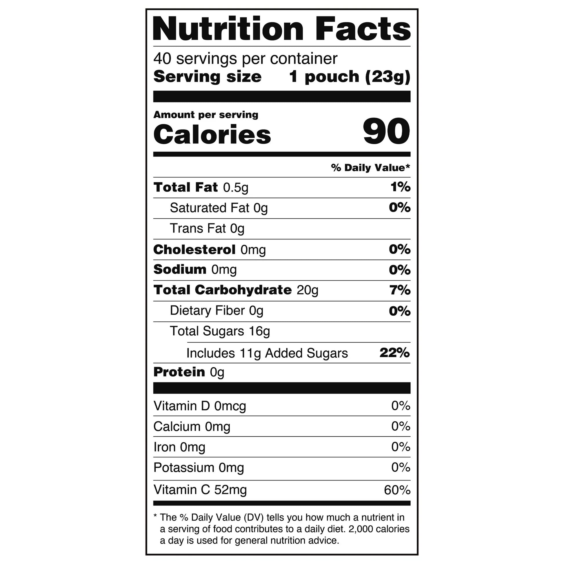 Great Value Fruit Smiles Original Fruit Snacks 32 oz 40 Count