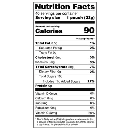 Great Value Fruit Smiles Original Fruit Snacks 32 oz 40 Count