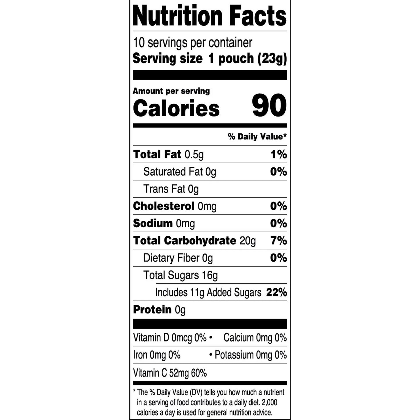 Great Value Fruit Smiles Tangy Fruit Snacks 8 oz 10 Count