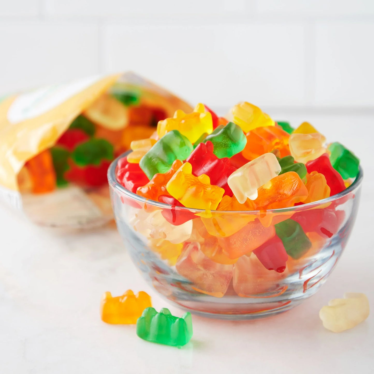 Great Value Gummy Bears Chewy Candy, 9 oz Bag