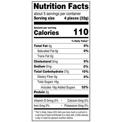 Great Value Peach Rings Chewy Candy 6 oz