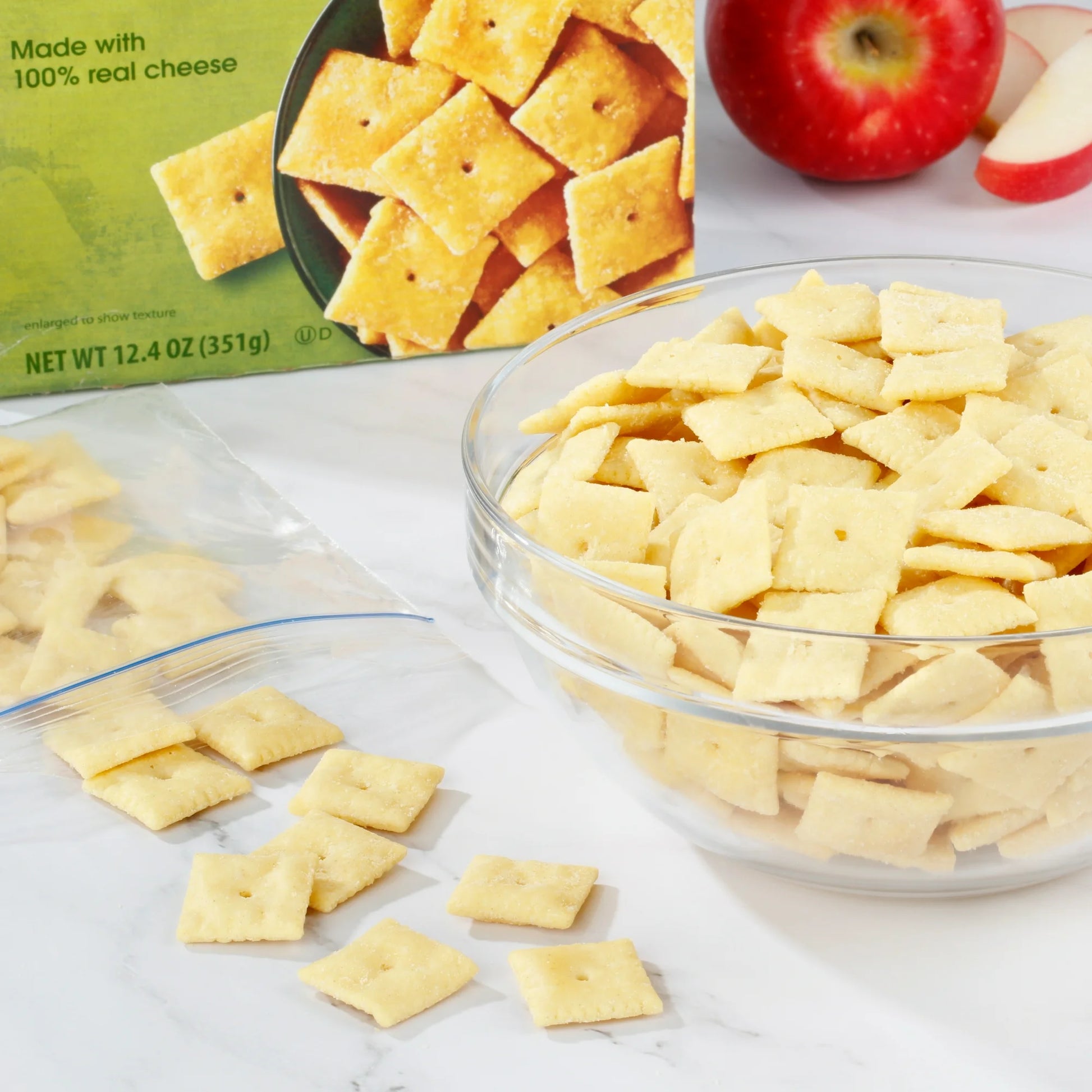 Great Value White Cheddar Cheese Crackers, 12.4 oz