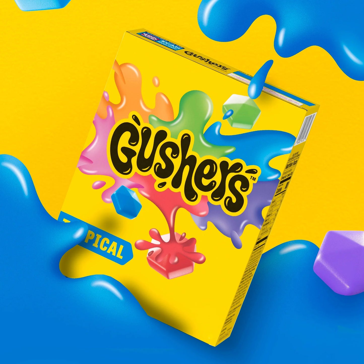 Gushers Tropical Fruit Flavored Snacks 6 Pouches, 4.8 oz